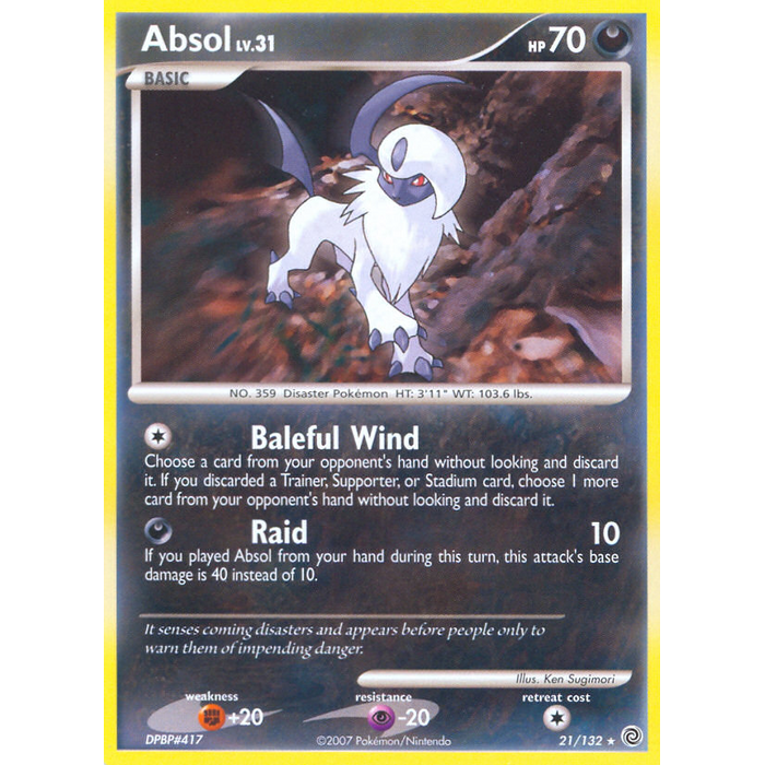 Pokemon Absol (021) Lightly Played