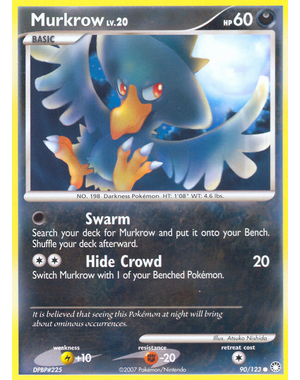 Pokemon Murkrow (090) Lightly Played Reverse Holofoil