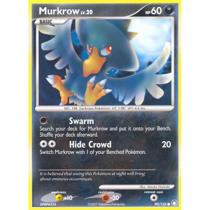 Pokemon Murkrow (090) Lightly Played Reverse Holofoil