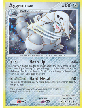 Pokemon Aggron (001) Lightly Played Holofoil
