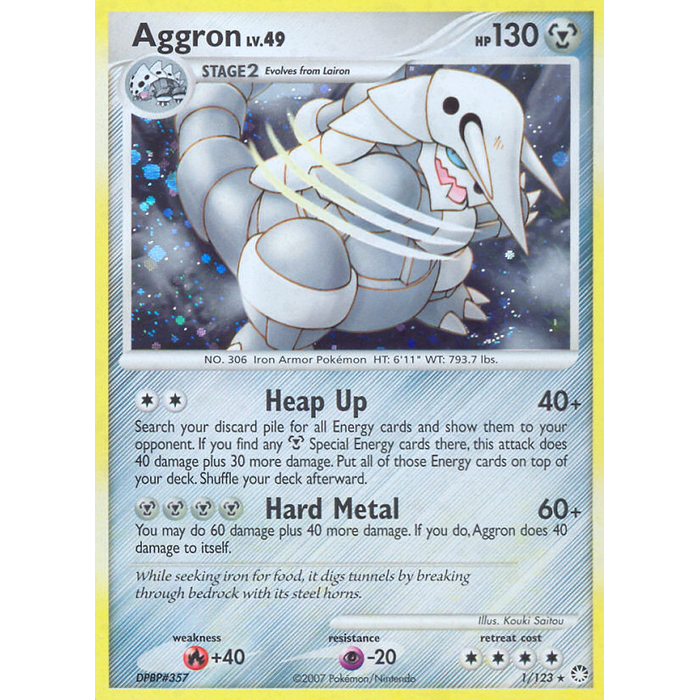 Pokemon Aggron (001) Lightly Played Holofoil