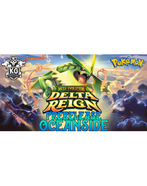 Pokemon 10/24/26 Oceanside Pokemon Mega Evolution: Delta Reign Prerelease Saturday 12 PM