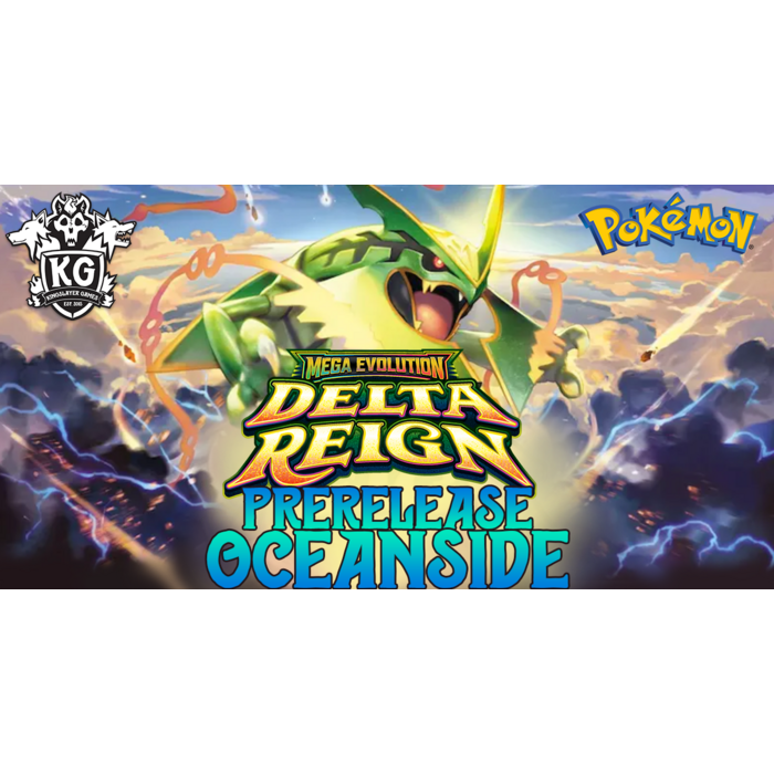 Pokemon 10/24/26 Oceanside Pokemon Mega Evolution: Delta Reign Prerelease Saturday 12 PM