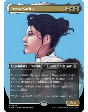 Magic: The Gathering Teysa Karlov (Borderless Profile) (688) Lightly Played Foil
