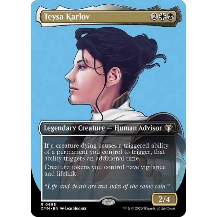 Magic: The Gathering Teysa Karlov (Borderless Profile) (688) Lightly Played Foil