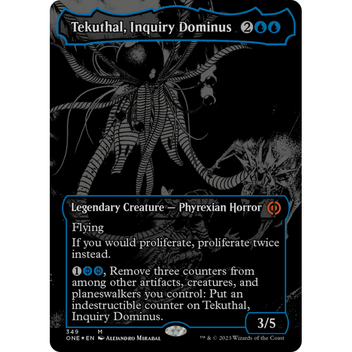 Magic: The Gathering Tekuthal, Inquiry Dominus (Oil Slick Raised Foil) (349) Near Mint Foil