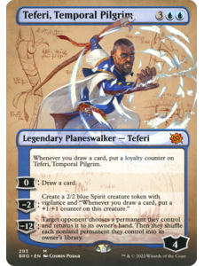Magic: The Gathering Teferi, Temporal Pilgrim (Borderless) (293) Lightly Played