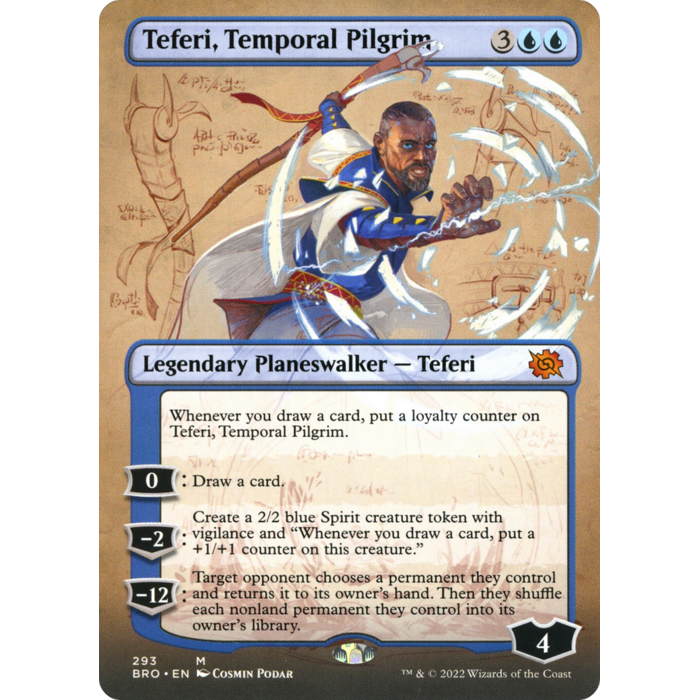 Magic: The Gathering Teferi, Temporal Pilgrim (Borderless) (293) Lightly Played