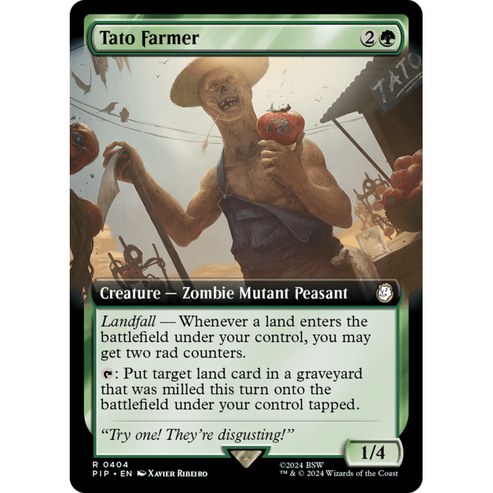 Magic: The Gathering Tato Farmer (Extended Art) (404) Lightly Played Foil