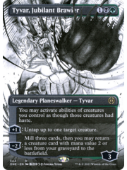 Magic: The Gathering Tyvar, Jubilant Brawler (Borderless Manga) (344) Lightly Played