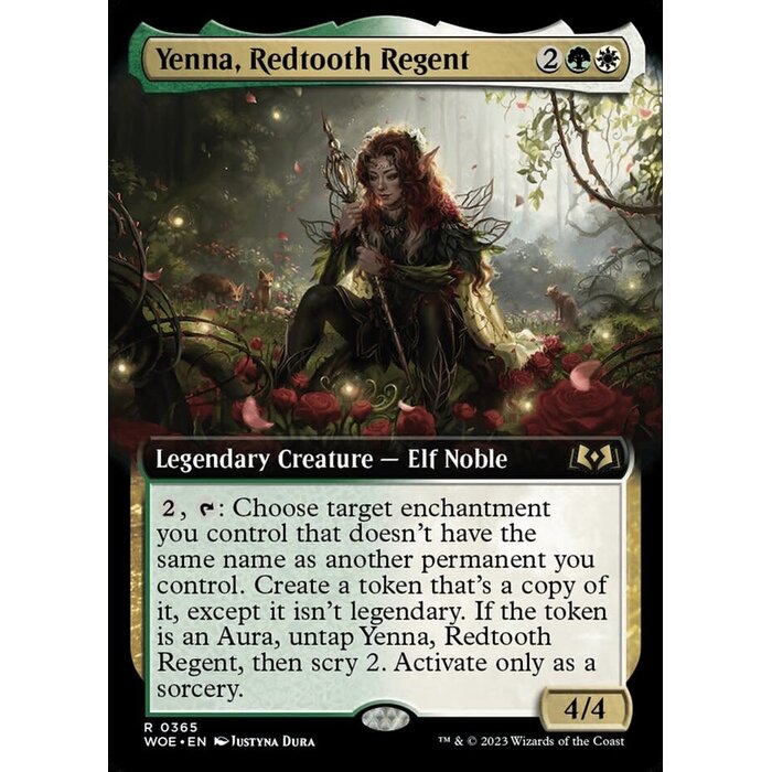 Magic: The Gathering Yenna, Redtooth Regent (Extended Art) (365) Lightly Played