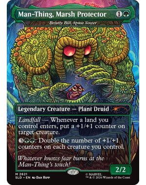 Magic: The Gathering Man-Thing, Marsh Protector - Bristly Bill, Spine Sower (2621) Near Mint Foil
