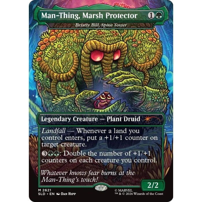 Magic: The Gathering Man-Thing, Marsh Protector - Bristly Bill, Spine Sower (2621) Near Mint Foil