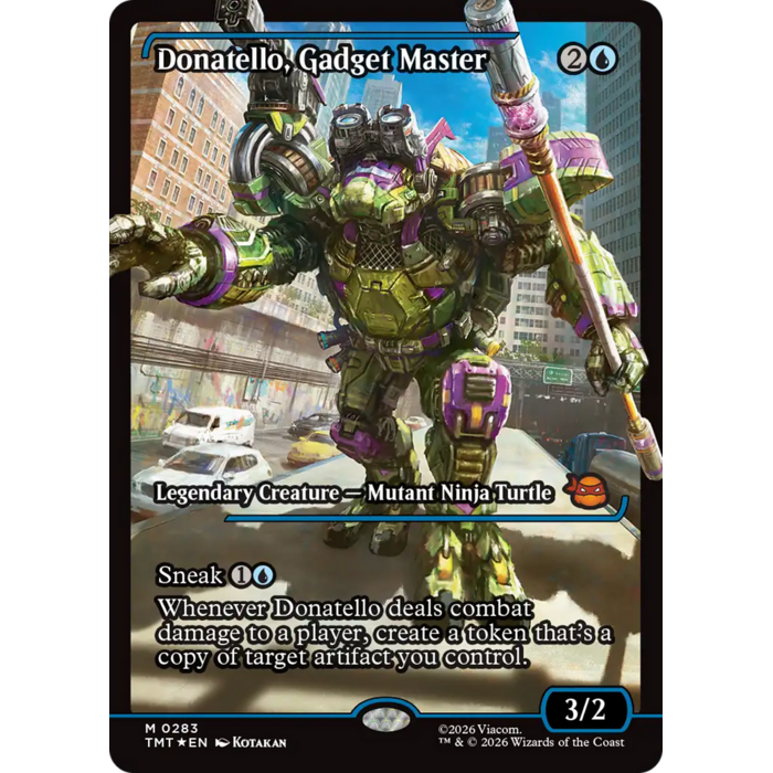 Magic: The Gathering Donatello, Gadget Master (Showcase) (283) Near Mint Foil