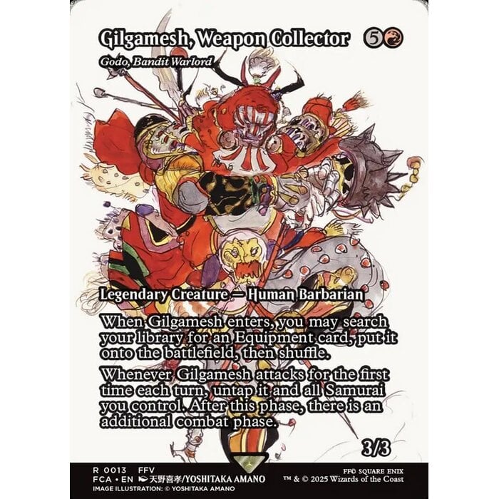 Magic: The Gathering Gilgamesh, Weapon Collector - Godo, Bandit Warlord (Showcase) (013) Lightly Played