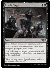 Magic: The Gathering Lively Dirge (093) Lightly Played
