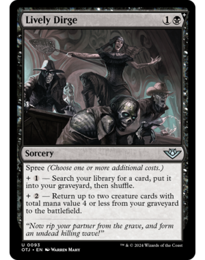 Magic: The Gathering Lively Dirge (093) Lightly Played