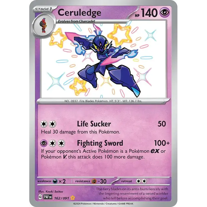 Pokemon Ceruledge (162) Lightly Played