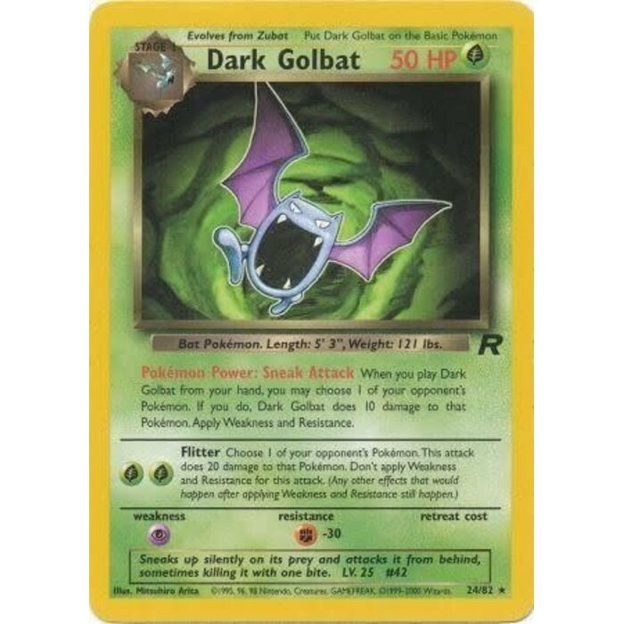 Pokemon Dark Golbat (024) UNL Lightly Played