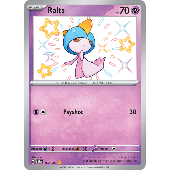 Pokemon Ralts (153) Lightly Played Holofoil