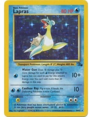Pokemon Lapras (010) UNL Moderately Played Holofoil