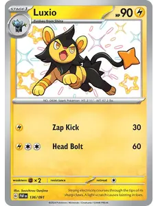 Pokemon Luxio (136) Lightly Played Holofoil