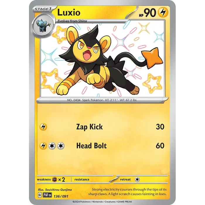 Pokemon Luxio (136) Lightly Played Holofoil
