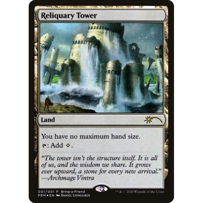 Magic: The Gathering Reliquary Tower (Bring a Friend Promo) (001) Lightly Played Foil
