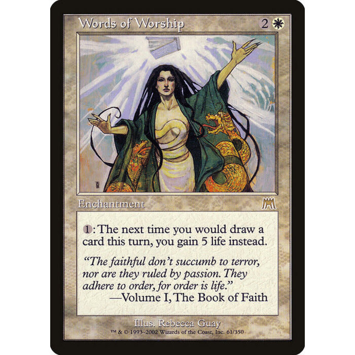 Magic: The Gathering Words of Worship (061) Lightly Played