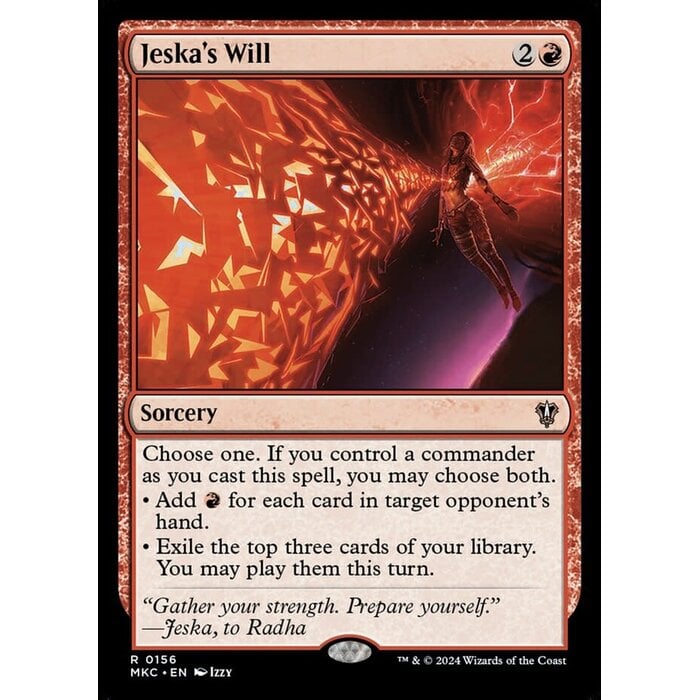 Magic: The Gathering Jeska's Will (799) Near Mint