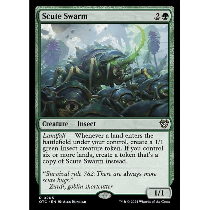 Magic: The Gathering Scute Swarm (205) Lightly Played