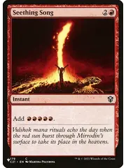Magic: The Gathering Seething Song (C21) (179) Lightly Played