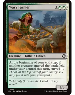 Magic: The Gathering Wary Farmer (251) Near Mint