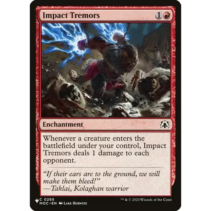 Magic: The Gathering Impact Tremors (MOC) (285) Lightly Played