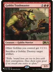 Magic: The Gathering Goblin Trashmaster (M19) (144) Lightly Played