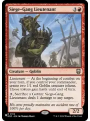 Magic: The Gathering Siege-Gang Lieutenant (M3C) (113) Lightly Played