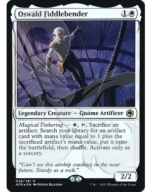 Magic: The Gathering Oswald Fiddlebender (028) Lightly Played