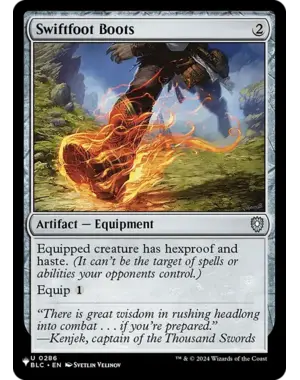 Magic: The Gathering Swiftfoot Boots (BLC) (286) Lightly  Played