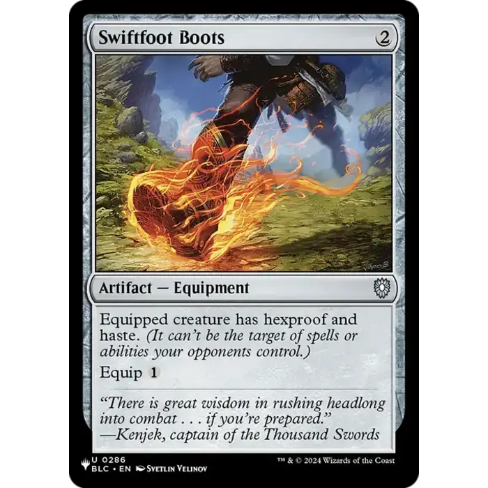 Magic: The Gathering Swiftfoot Boots (BLC) (286) Lightly  Played