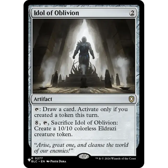 Magic: The Gathering Idol of Oblivion (BLC) (277) Lightly Played