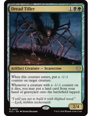 Magic: The Gathering Dread Tiller (20) Near Mint