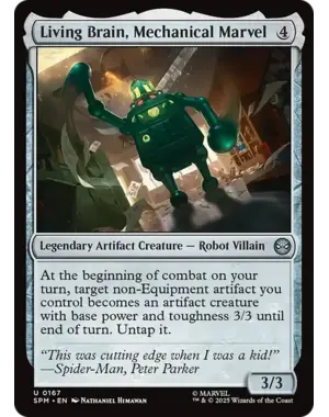 Magic: The Gathering Living Brain, Mechanical Marvel (167) Near Mint