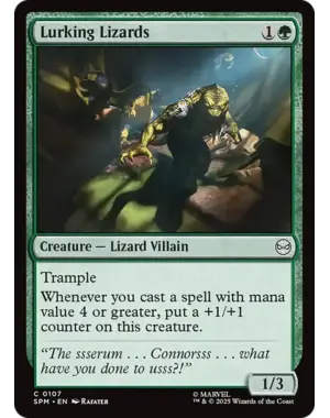 Magic: The Gathering Lurking Lizards (107) Near Mint