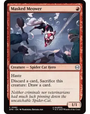 Magic: The Gathering Masked Meower (82) Near Mint