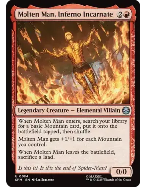 Magic: The Gathering Molten Man, Inferno Incarnate (84) Near Mint