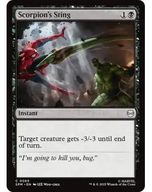 Magic: The Gathering Scorpion's Sting (65) Near Mint