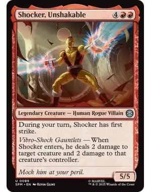 Magic: The Gathering Shocker, Unshakable (89) Near Mint