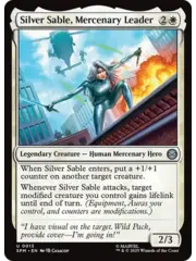 Magic: The Gathering Silver Sable, Mercenary Leader (13) Near Mint