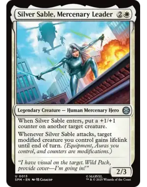 Magic: The Gathering Silver Sable, Mercenary Leader (13) Near Mint