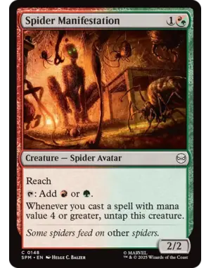 Magic: The Gathering Spider Manifestation (148) Near Mint
